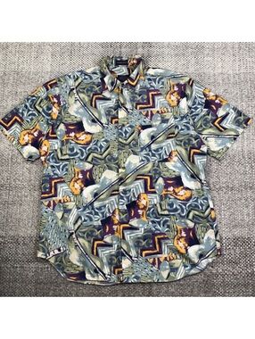 Kenneth Gordon Heirloom‎ XL Short Sleeve Button-Up Shirt